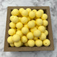 15mm Round Silicone Beads - Butter Yellow