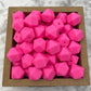 Hex 14mm Silicone Beads - Hot Pink