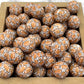 15mm Round Silicone Beads - Football Leopard Print