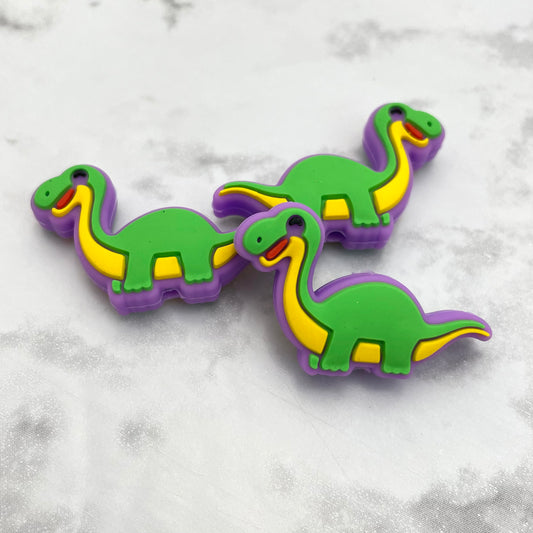 Brachiosaurus Dino Silicone Focal Bead