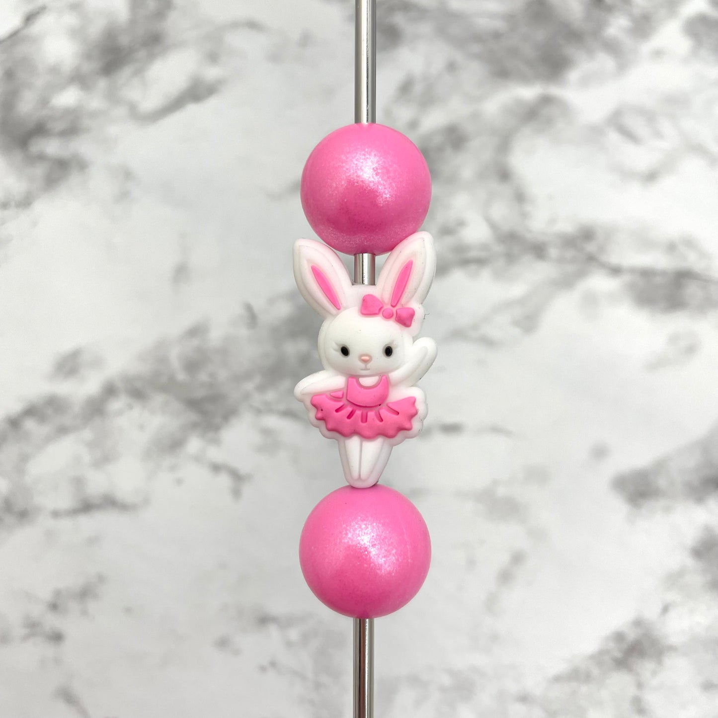 Ballerina Bunny Silicone Focal Bead