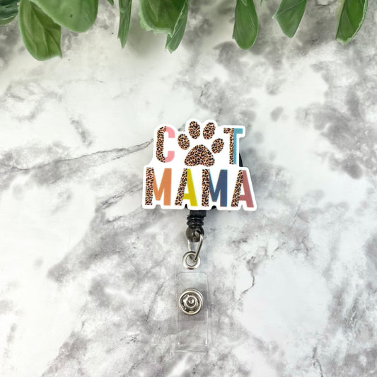 Cat Mama Leopard Planar Resin Flatback