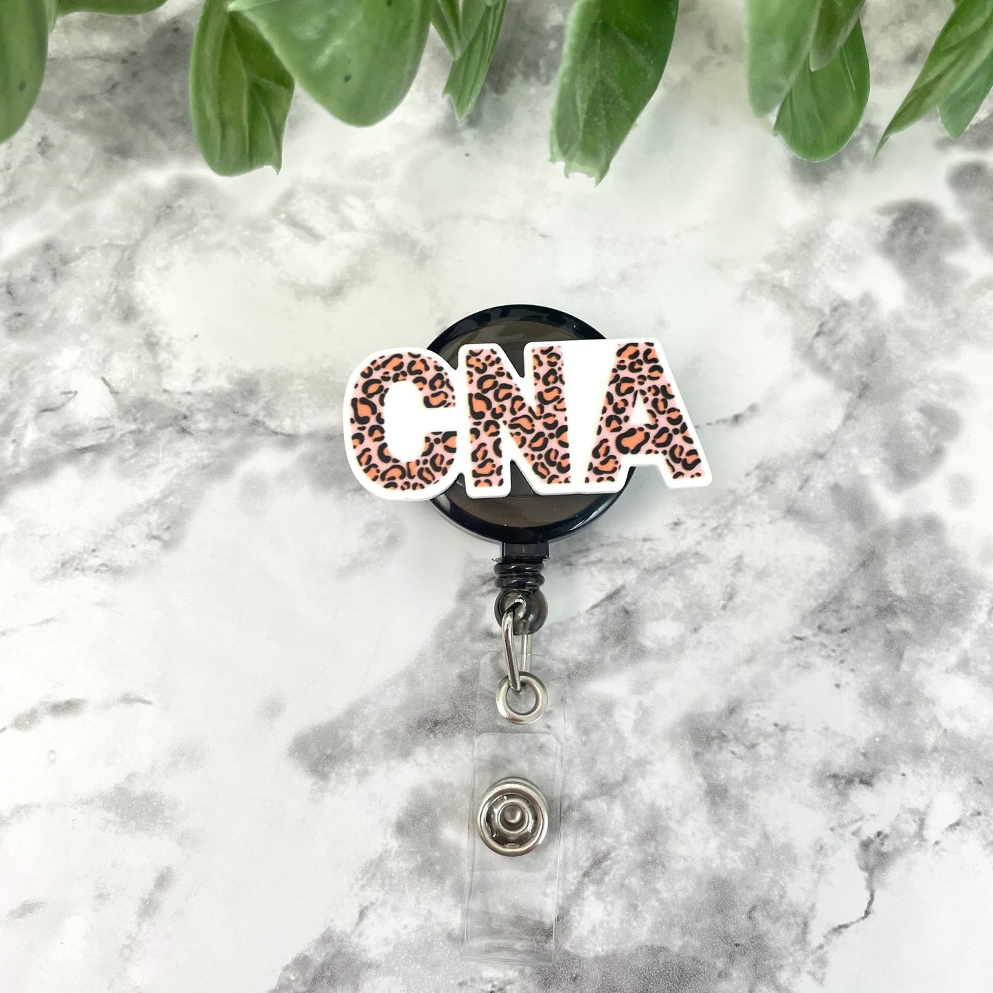 CNA Pink Leopard Words Planar Resin Flatback