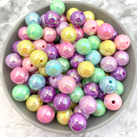 16mm UV Acrylic Bead Packs - Pastels