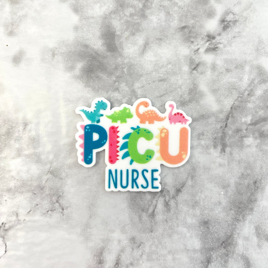 PICU Nurse Dinosaurs Planar Resin Flatback