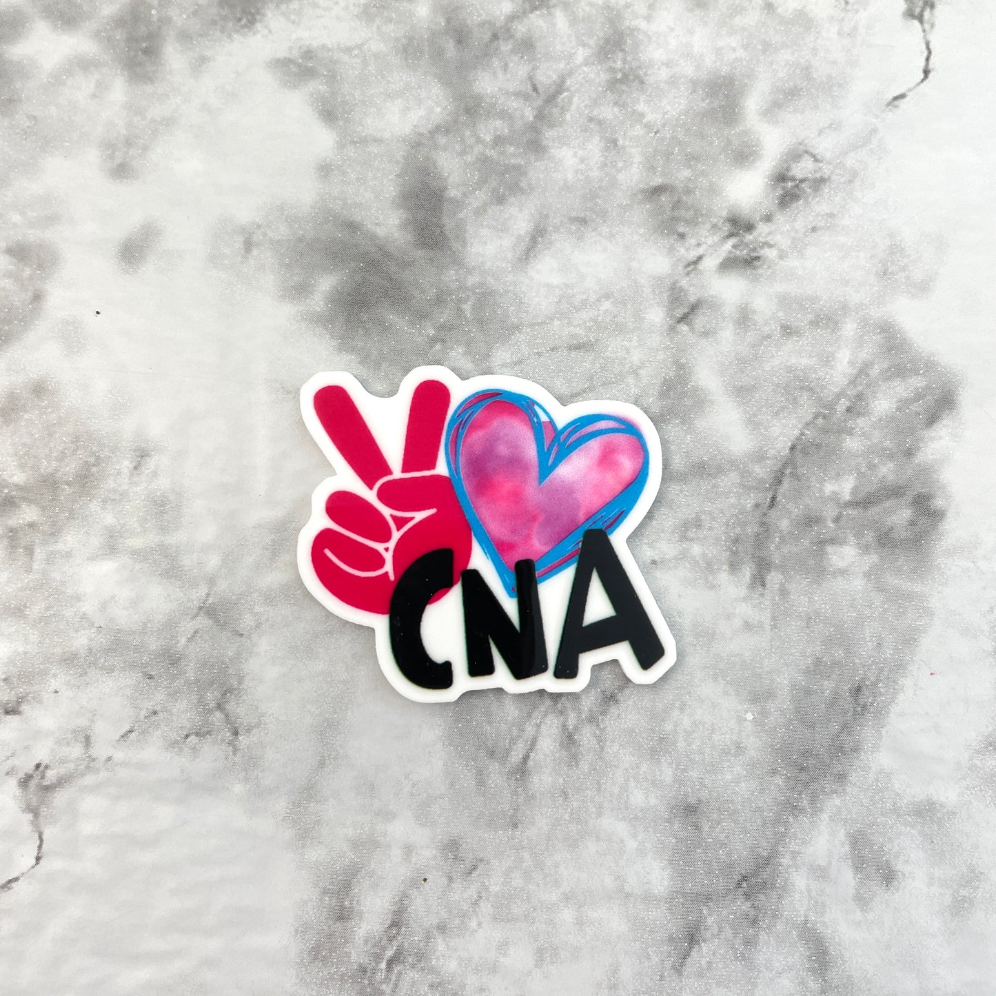 CNA Peace Heart Planar Resin Flatback