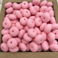 14mm Abacus Silicone Beads - Pink Lemonade