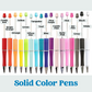 Beadable Pen Plastic - Solid Colors