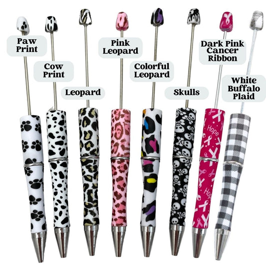 Beadable Pen Plastic - Prints