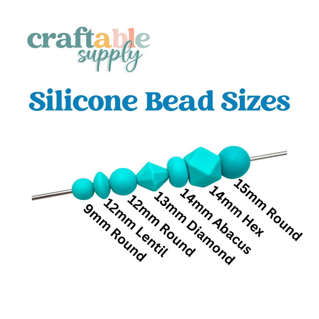 Rainbow Silicone Bead Packs (100pcs)