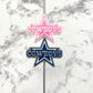 Cowboys Star Silicone Focal Beads