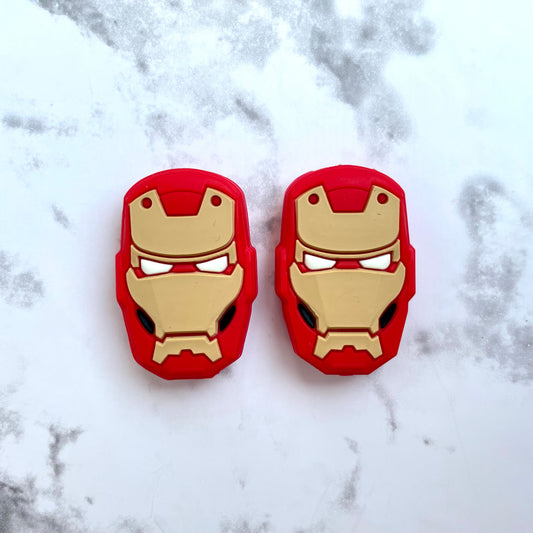 Iron Face Silicone Focal Bead