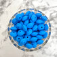 12mm Lentil Silicone Beads - Deep Sky Blue