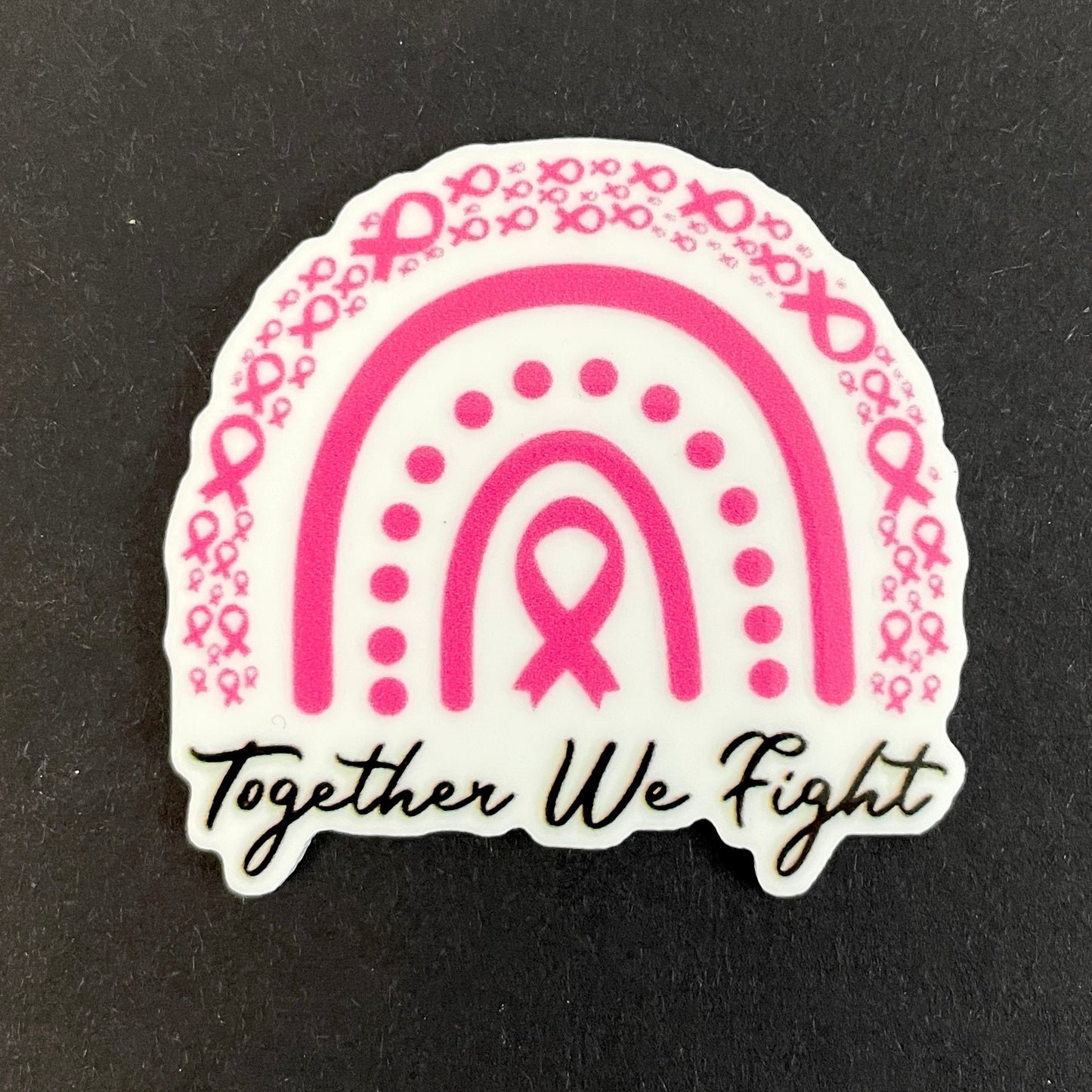 Together We Fight Rainbow Planar Resin Flatback