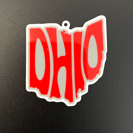 Ohio State Planar Resin Flatback with Hole