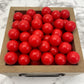 15mm Round Silicone Beads - Red Liquid