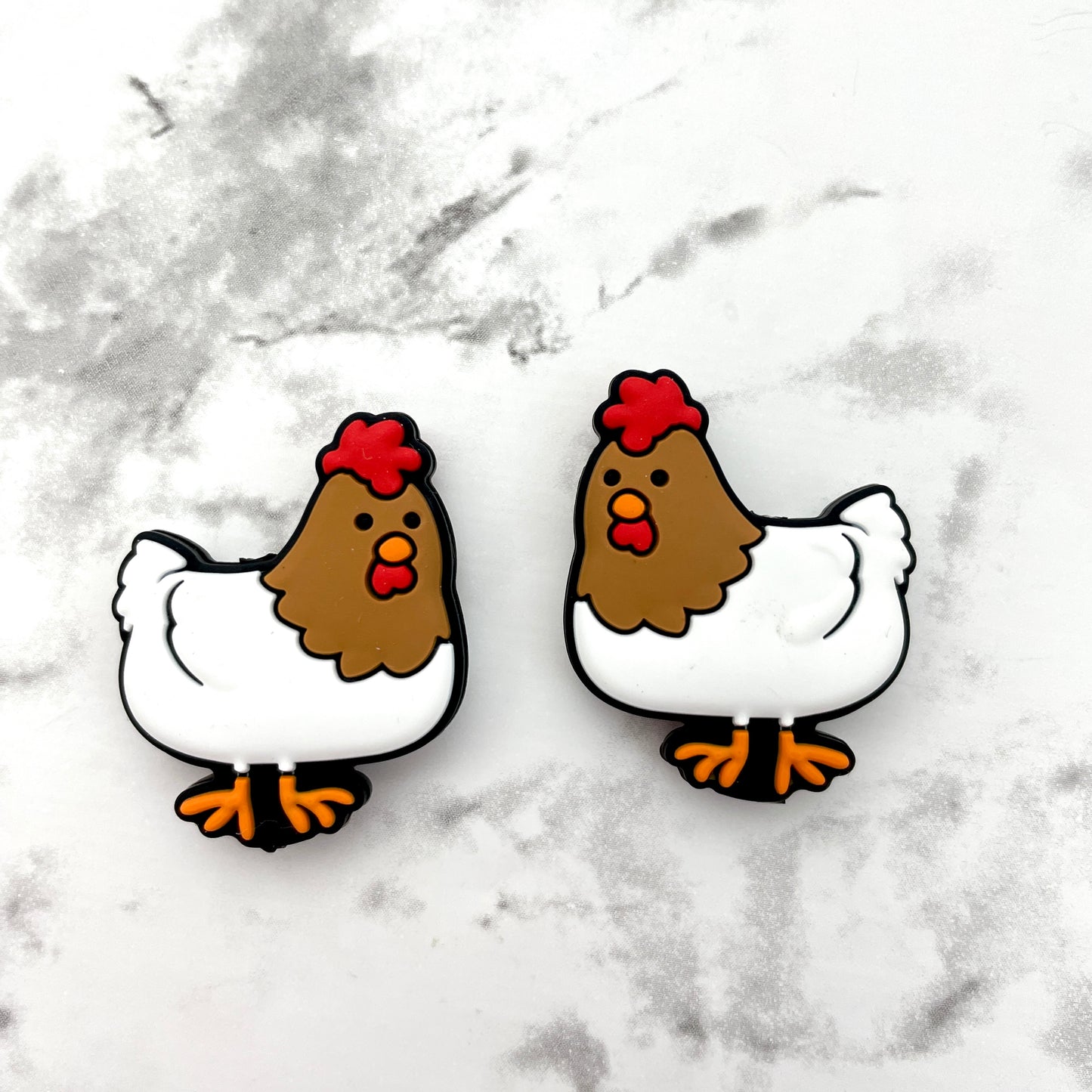 Chicken Silicone Focal Bead