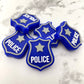 Police Badge Silicone Focal Bead