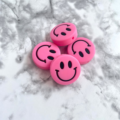 Smiley Silicone Focal Bead