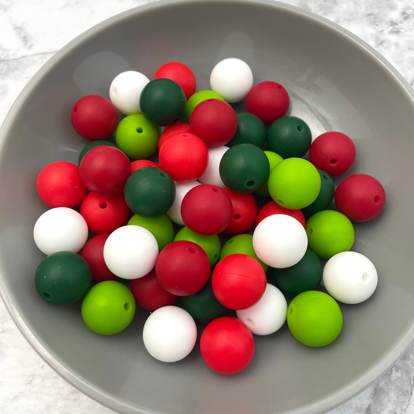 Christmas Basics Silicone Bead Packs (50pcs)