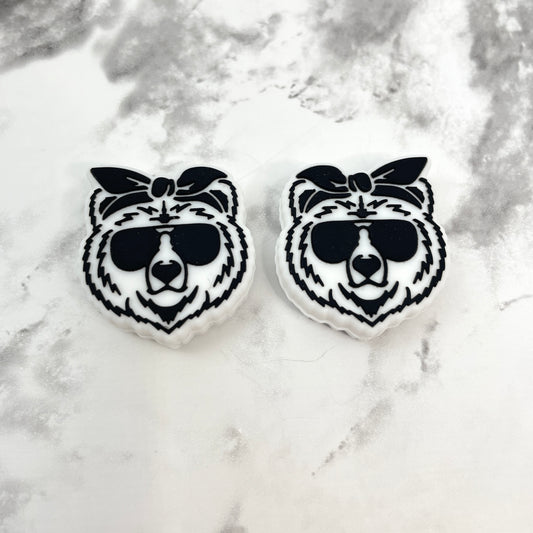 Cool Bear Silicone Focal Bead