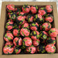 15mm Round Silicone Beads - Night Rose Print