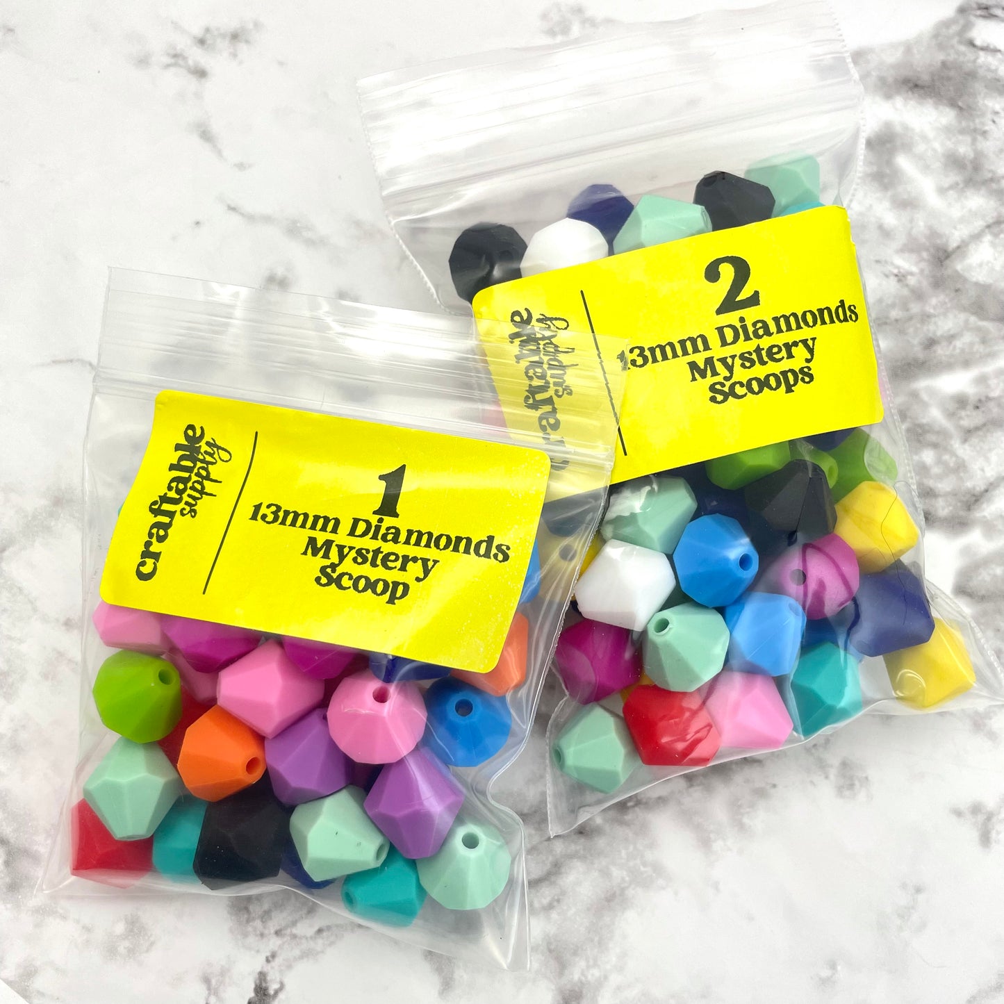 Mystery Solid Silicone Bead Scoops