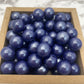 15mm Round Silicone Beads - Navy Blue Opal