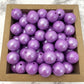 15mm Round Silicone Beads - Purple Opal