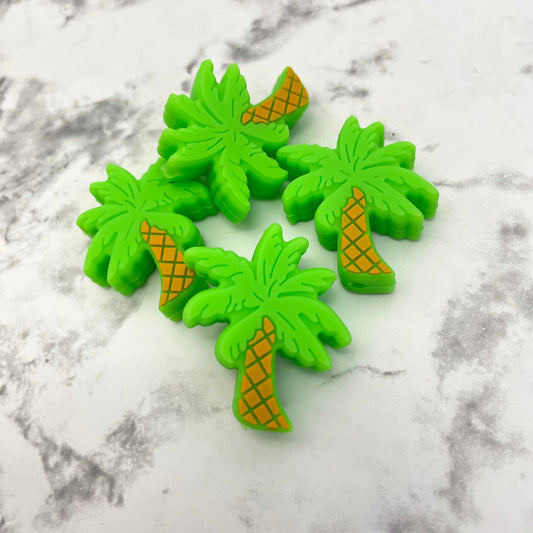 Palm Tree Silicone Focal Bead