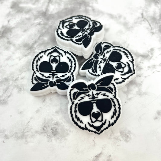 Cool Bear Silicone Focal Bead