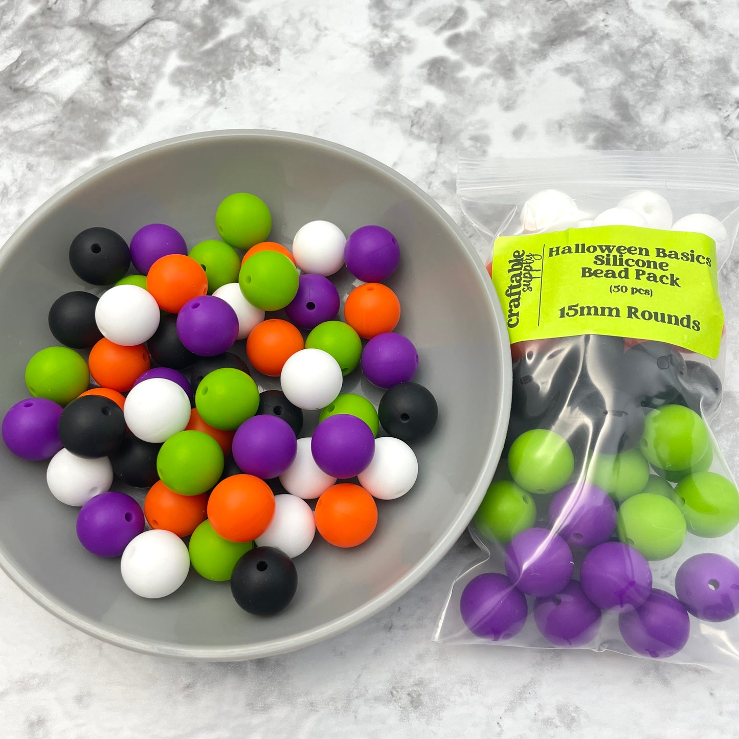 Halloween Basics Silicone Bead Packs (50pcs)