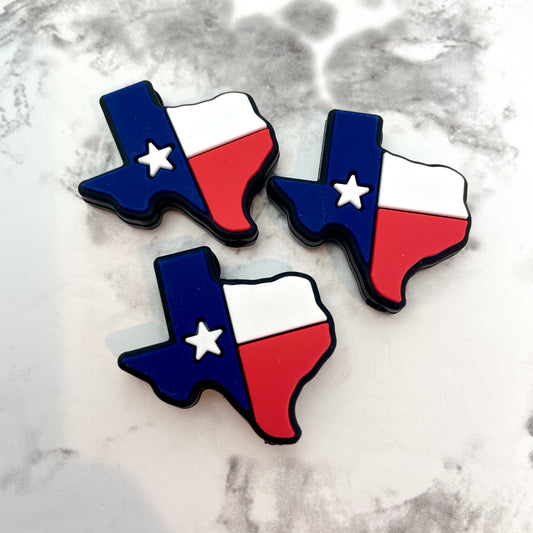 Texas Flag Silicone Focal Bead *Exclusive*