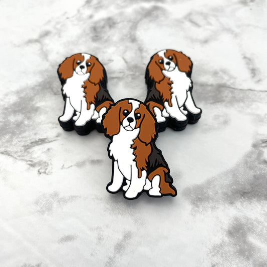 Spaniel Puppy Dog Silicone Focal Bead