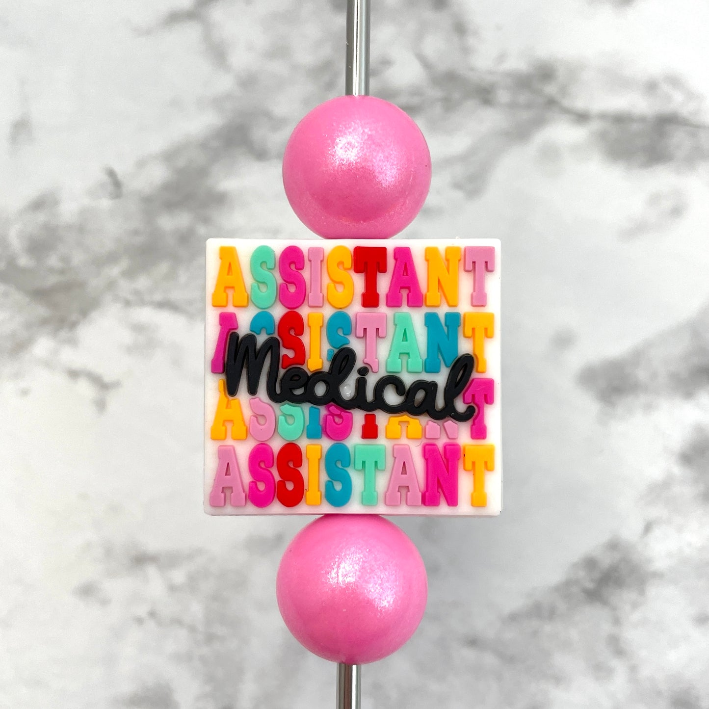 Medical Assistant Soft PVC Focal Bead