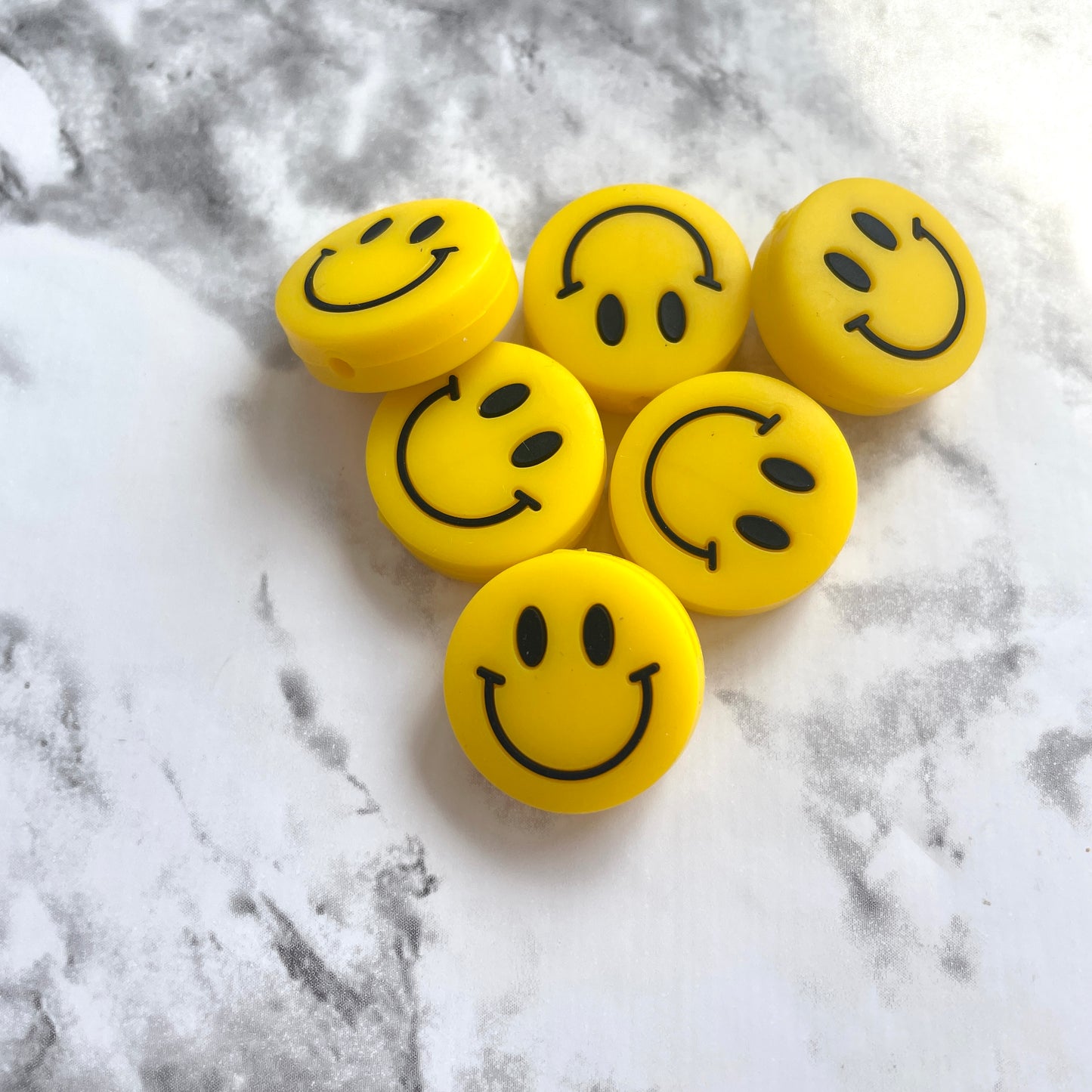 Smiley Silicone Focal Bead