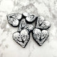 Skeleton Heart Silicone Focal Bead