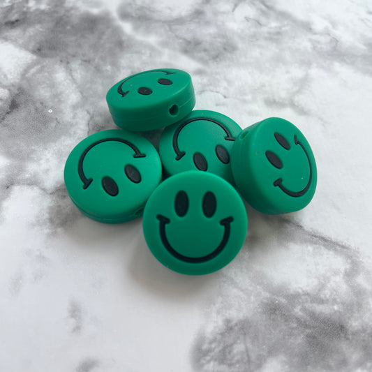 Smiley Silicone Focal Bead