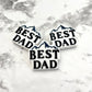 Best Dad Soft PVC Focal Bead