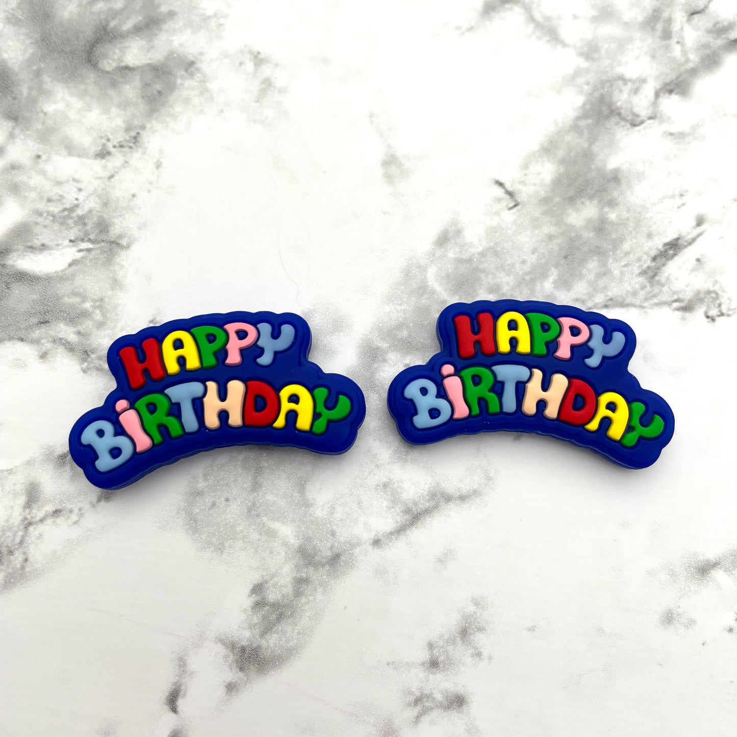 Happy Birthday Silicone Focal Bead