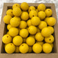 15mm Round Silicone Beads - Mustard Yellow