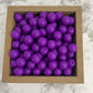 12mm Round Silicone Beads - Lavender