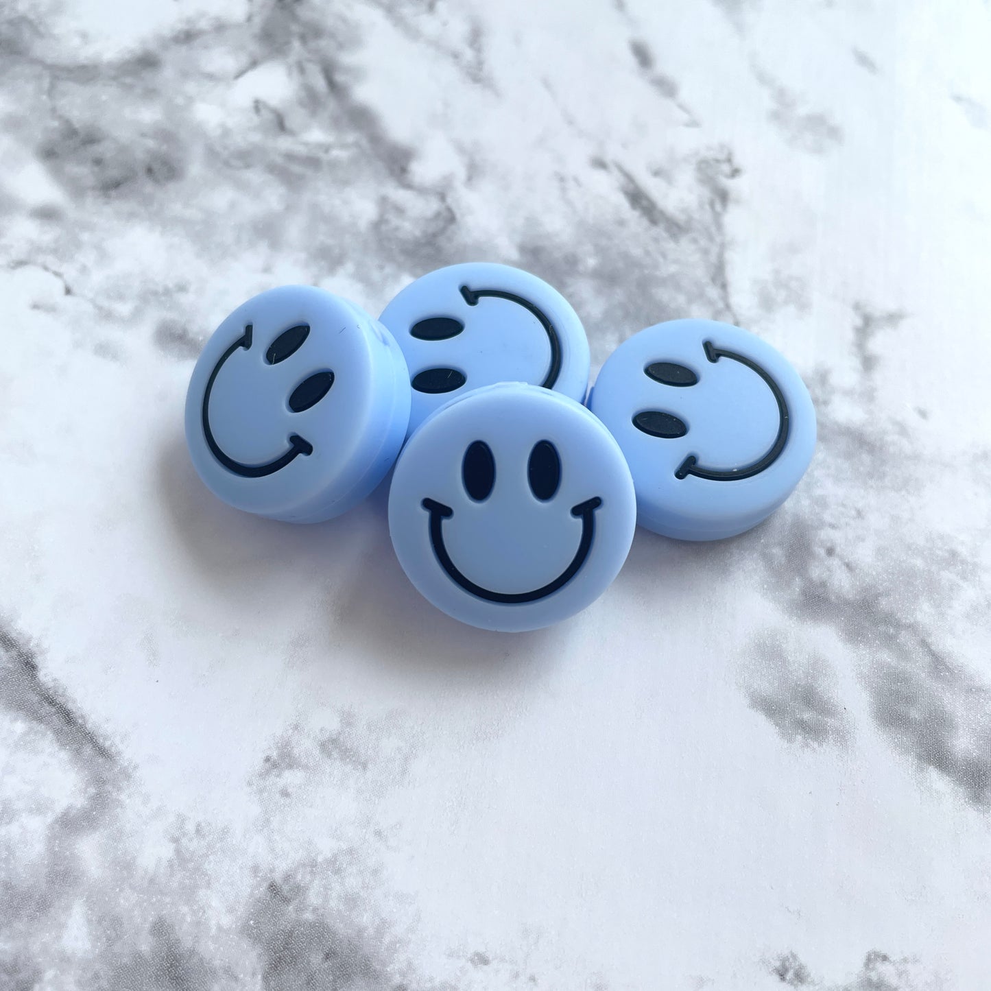 Smiley Silicone Focal Bead