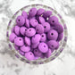 12mm Lentil Silicone Beads - Medium Purple