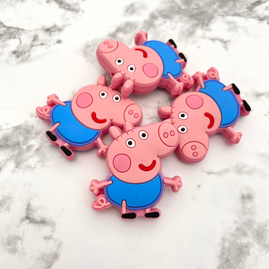 Piggie Georgie Silicone Focal Bead