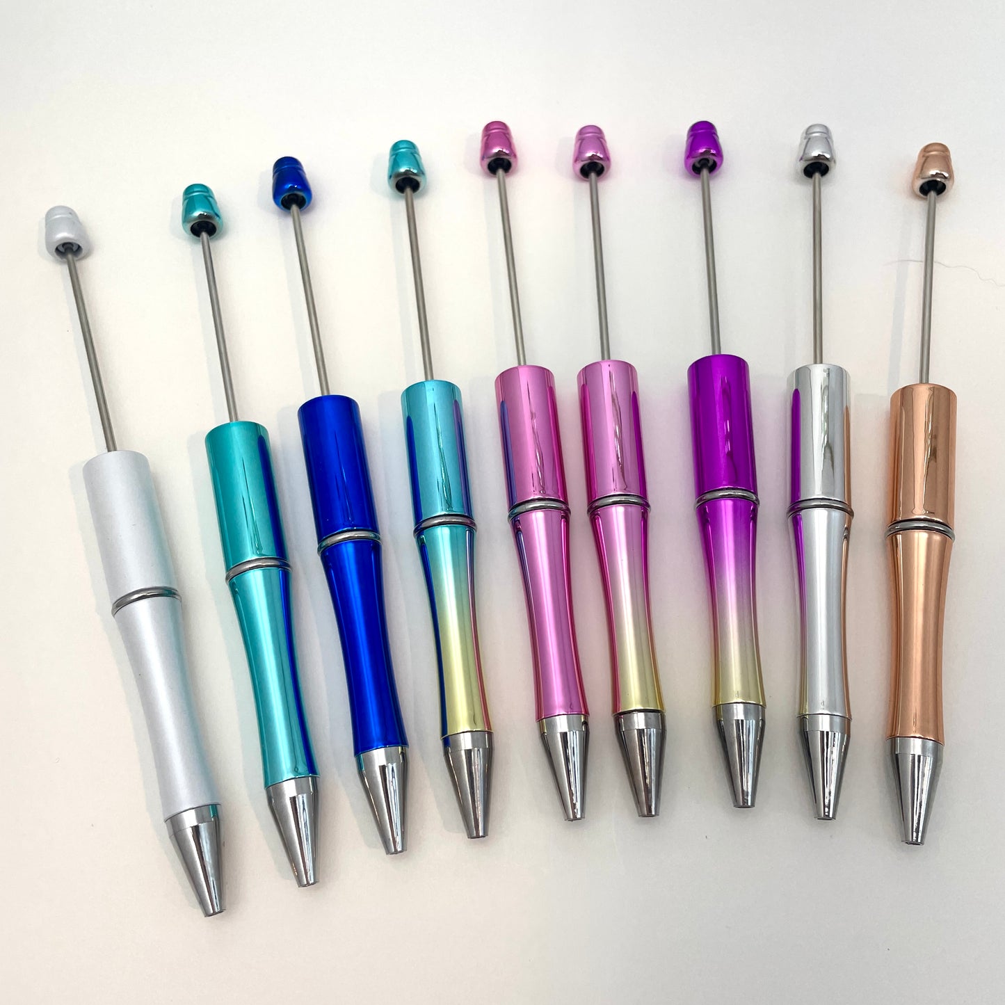 Beadable Pen Plastic - Metallic