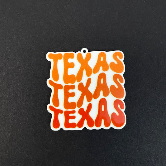 Texas Texas Texas Planar Resin Flatback with Hole