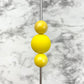 Lemon 3D Silicone Focal Bead