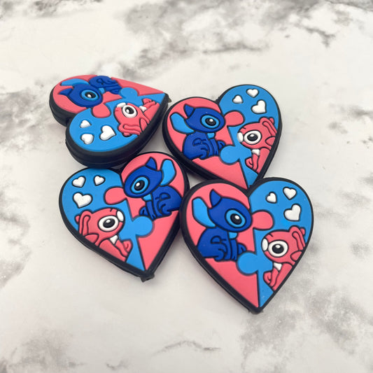 Stitcheroo Heart Silicone Focal Bead