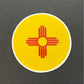 New Mexico Flag Round Planar Resin Flatback